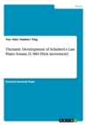 Thematic Development of Schubert's Last Piano Sonata, D. 960 (First movement) - Book