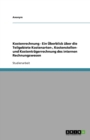 Kostenrechnung - Ein UEberblick uber die Teilgebiete Kostenarten-, Kostenstellen- und Kostentragerrechnung des internen Rechnungswesen - Book