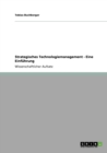 Strategisches Technologiemanagement - Eine Einfuhrung - Book