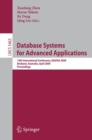 Database Systems for Advanced Applications : 14th International Conference, DASFAA 2009, Brisbane, Australia, April 21-23, 2009, Proceedings - Book