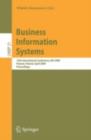 Business Information Systems : 12th International Conference, BIS 2009, Poznan, Poland, April 27-29, 2009, Proceedings - eBook