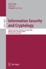 Information Security and Cryptology : 4th International Conference, Inscrypt 2008, Beijing, China, December 14-17, 2008, Revised Selected Papers - Book