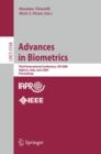 Advances in Biometrics : Third International Conferences, ICB 2009, Alghero, Italy, June 2-5, 2009, Proceedings - Book