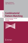 Combinatorial Pattern Matching : 20th Annual Symposium, CPM 2009 Lille, France, June 22-24, 2009 Proceedings - eBook