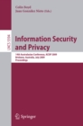 Information Security and Privacy : 14th Australasian Conference, ACISP 2009 Brisbane, Australia, July 1-3, 2009 Proceedings - eBook