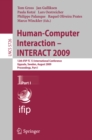 Human-Computer Interaction - INTERACT 2009 : 12th IFIP TC 13 International Conference, Uppsala, Sweden, August 24-28, 2009, Proceedigns Part I - eBook