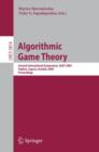 Algorithmic Game Theory : Second International Symposium, SAGT 2009, Paphos, Cyprus, October 18-20, 2009, Proceedings - Book