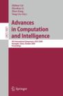 Advances in Computation and Intelligence : 4th International Symposium on Intelligence Computation and Applications, ISICA 2009, Huangshi, China, October 23-25, 2009, Proceedings - Book