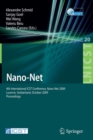 Nano-Net : 4th International ICST Conference,  Nano-Net 2009, Lucerne, Switzerland, October 18-20, 2009, Proceedings - Book