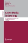 Active Media Technology : 5th International Conference, AMT 2009, Beijing, China, October 22-24, 2009, Proceedings - Book