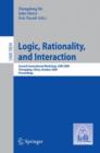 Logic, Rationality, and Interaction : Second International Workshop, LORI 2009, Chongqing, China, October 8-11, 2009, Proceedings - Book