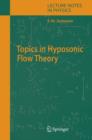 Topics in Hyposonic Flow Theory - Book