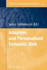 Adaptive and Personalized Semantic Web - Book