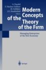 Modern Concepts of the Theory of the Firm : Managing Enterprises of the New Economy - Book