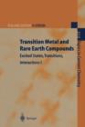 Transition Metal and Rare Earth Compounds : Excited States, Transitions, Interactions I - Book