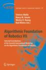 Algorithmic Foundation of Robotics VII : Selected Contributions of the Seventh International Workshop on the Algorithmic Foundations of Robotics - Book