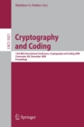 Cryptography and Coding : 12th IMA International Conference, IMACC 2009, Cirencester, UK, December 15-17, 2009, Proceedings - Book