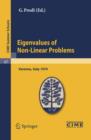 Eigenvalues of Non-Linear Problems : Lectures given at a Summer School of the Centro Internazionale Matematico Estivo (C.I.M.E.) held in Varenna (Como), Italy, June 16-25, 1974 - eBook