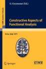 Constructive Aspects of Functional Analysis : Lectures given at a Summer School of the Centro Internazionale Matematico Estivo (C.I.M.E.) held in Erice (Trapani), Italy, June 27-July 7, 1971 - Book
