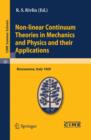 Non-linear Continuum Theories in Mechanics and Physics and their Applications : Lectures given at a Summer School of the Centro Internazionale Matematico Estivo (C.I.M.E.) held in Bressanone (Bolzano) - eBook