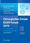 Chirurgisches Forum und DGAV-Forum 2010 feur Experimentelle und Klinische Forschung : Berlin, 20.04. - 23.04.2010 - Book