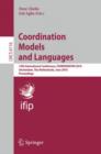 Coordination Models and Languages : 12th International Conference, COORDINATION 2010, Amsterdam, The Netherlands, June 7-9, 2010, Proceedings - Book