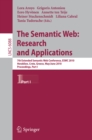 The Semantic Web: Research and Applications : 7th Extended Semantic Web Conference, ESWC 2010, Heraklion, Crete, Greece, May 30 - June 2, 2010, Proceedings, Part I - eBook