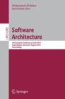 Software Architecture : 4th European Conference , ECSA 2010, Copenhagen, Denmark, August 23-26, 2010, Proceedings - Book