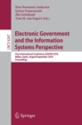 Electronic Government and the Information Systems Perspective : First International Conference, EGOVIS 2010, Bilbao, Spain, August 31 - September2, 2010, Proceedings - eBook