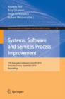 Systems, Software and Services Process Improvement : 17th European Conference, EuroSPI 2010, Grenoble, France, September 1-3, 2010. Proceedings - Book