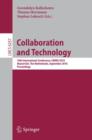 Collaboration and Technology : 16th International Conference, CRIWG 2010, Maastricht, The Netherlands, September 20-23, 2010, Proceedings - Book
