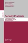 Security Protocols : 15th International Workshop, Brno, Czech Republic, April 18-20, 2007. Revised Selected Papers - eBook