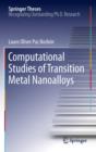 Computational Studies of Transition Metal Nanoalloys - eBook