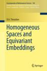 Homogeneous Spaces and Equivariant Embeddings - eBook