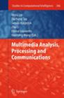 Multimedia Analysis, Processing and Communications - Book