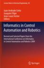 Informatics in Control Automation and Robotics : Revised and Selected Papers from the International Conference on Informatics in Control Automation and Robotics 2009 - Book