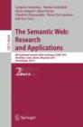 The Semantic Web: Research and Applications : 8th Extended Semantic Web Conference, ESWC 2011, Heraklion, Crete, Greece, May 29 - June 2, 2011. Proceedings, Part II - Book