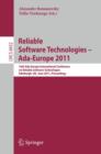 Reliable Software Technologies - Ada-Europe 2011 : 16th Ada-Europe International Conference on Reliable Software Technologies, Edinburgh, UK, June 20-24, 2011. Proceedings - Book