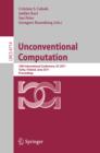 Unconventional Computation : 10th International Conference, UC 2011, Turku, Finland, June 6-10, 2011. Proceedings - eBook
