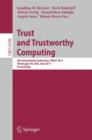 Trust and Trustworthy Computing : 4th International Conference, TRUST 2011, Pittsburgh, PA, USA, June 22-24, 2011, Proceedings - Book