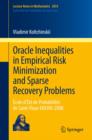 Oracle Inequalities in Empirical Risk Minimization and Sparse Recovery Problems : Ecole d'Ete de Probabilites de Saint-Flour XXXVIII-2008 - eBook