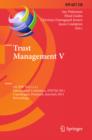 Trust Management V : 5th IFIP WG 11.11 International Conference, IFIPTM 2011, Copenhagen, Denmark, June 29 - July 1, 2011, Proceedings - eBook