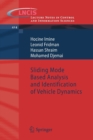 Sliding Mode Based Analysis and Identification of Vehicle Dynamics - Book