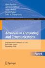 Advances in Computing and Communications, Part I : First International Conference, ACC 2011, Kochi, India, July 22-24, 2011. Proceedings, Part I - Book