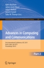 Advances in Computing and Communications, Part II : First International Conference, ACC 2011, Kochi, India, July 22-24, 2011. Proceedings, Part II - eBook