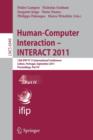 Human-Computer Interaction -- INTERACT 2011 : 13th IFIP TC 13 International Conference, Lisbon, Portugal, September 5-9, 2011, Proceedings, Part IV - Book