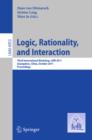 Logic, Rationality, and Interaction : Third International Workshop, LORI 2011, Guangzhou, China, October 10-13, 2011. Proceedings - eBook