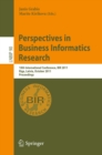 Perspectives in Business Informatics Research : 10th International Conference, BIR 2011, Riga, Latvia, October 6-8, 2011, Proceedings - eBook
