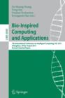 Bio-Inspired Computing and Applications : 7th International Conference on Intelligent Computing, ICIC2011, Zhengzhou, China, August 11-14. 2011, Revised Papers - Book