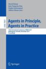 Agents in Principle, Agents in Practice : 14th International Conference, PRIMA 2011, Wollongong, Australia, November 16-18, 2011, Proceedings - Book